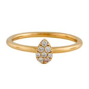GABRIEL & CO. 14K 585 YELLOW GOLD DIAMOND STACKABLE  BAND RING